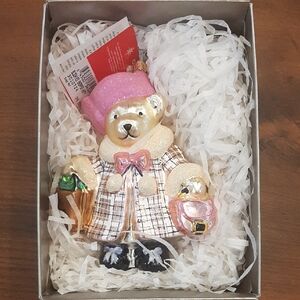 Shopping Fashion Bear Ornament